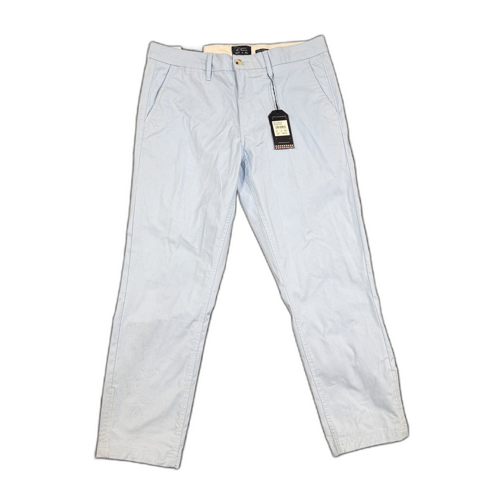 Ben Sherman Straight Fit Pants Mens 33x30 Light Blue Chino Trousers NWT